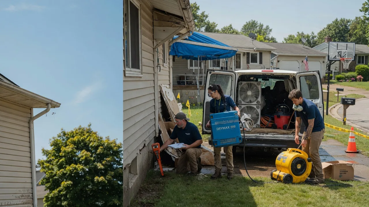 Ceiling Leak Cleanup in Souderton, PA near me
